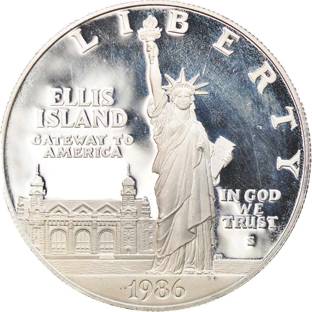 Coin, United States, Statue de la Liberté, Dollar, 1986, U.S. Mint, San