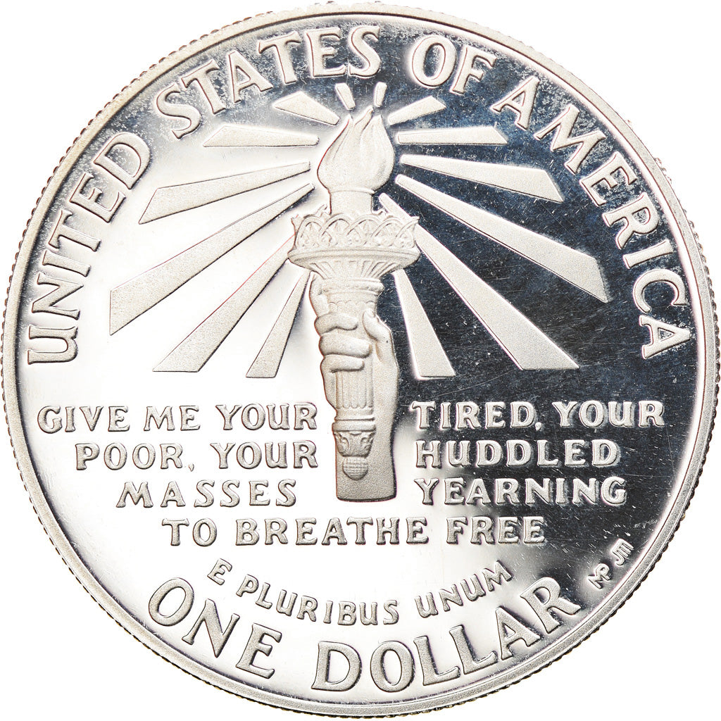 Coin, United States, Statue de la Liberté, Dollar, 1986, U.S. Mint, San