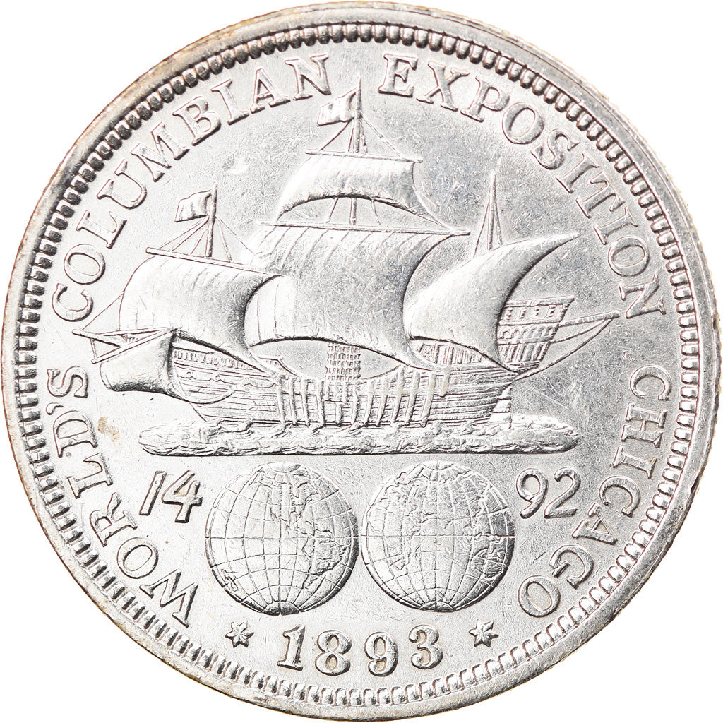 Monnaie, États-Unis, Half Dollar, 1893, U.S. Mint, Philadelphie, SUP, Argent
