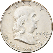 Coin, United States, Half Dollar, 1948, U.S. Mint, Philadelphia, EF(40-45)