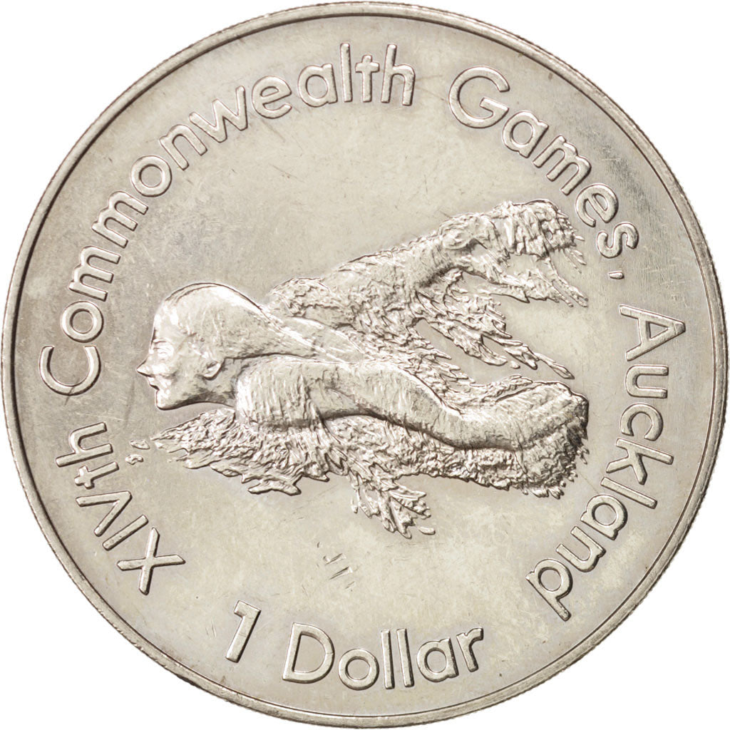 NEW ZEALAND, Dollar, 1989, KM #69, AU(55-58), Copper-Nickel, 38.8, 27.18