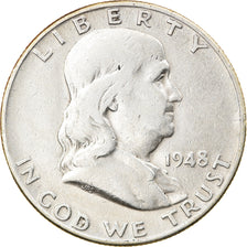 Coin, United States, Half Dollar, 1948, U.S. Mint, Denver, VF(30-35), Silver