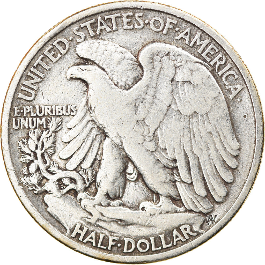 Coin, United States, Walking Liberty Half Dollar, Half Dollar, 1936, U.S. Mint
