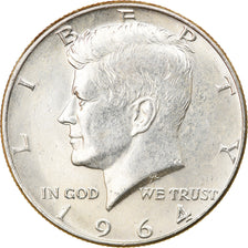 Coin, United States, Kennedy Half Dollar, Half Dollar, 1964, U.S. Mint