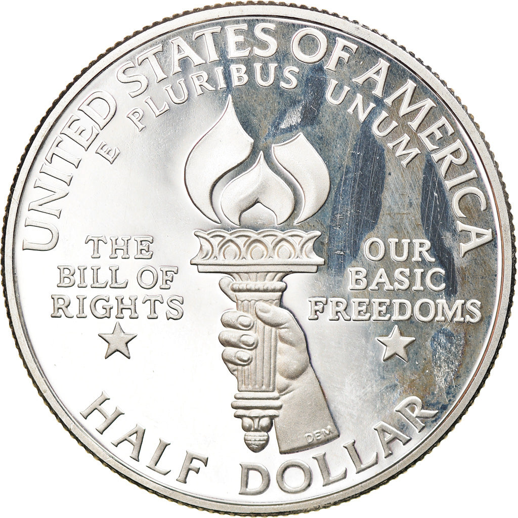 Moneda, Estados Unidos, James Madison et la déclarations des droits, Half