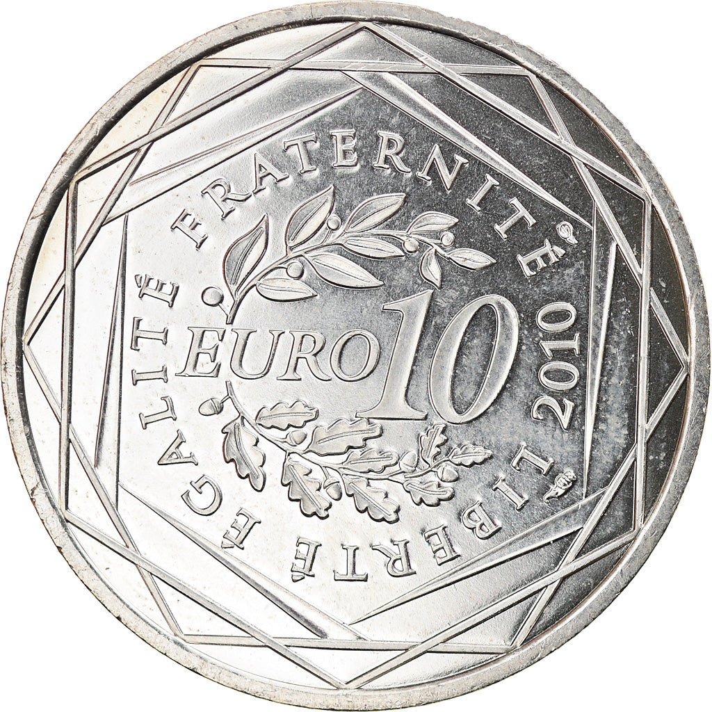 Francia, 10 Euro, Basse Normandie, 2010, Paris, SPL, Argento, KM:1647