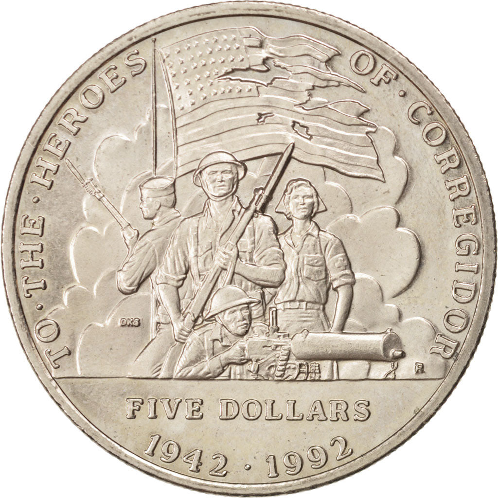 MARSHALL ISLANDS, 5 Dollars, 1992, Roger Williams , KM #87, MS(63),...