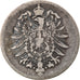 Coin, GERMANY - EMPIRE, Wilhelm I, Mark, 1875, Karlsruhe, VF(20-25), Silver