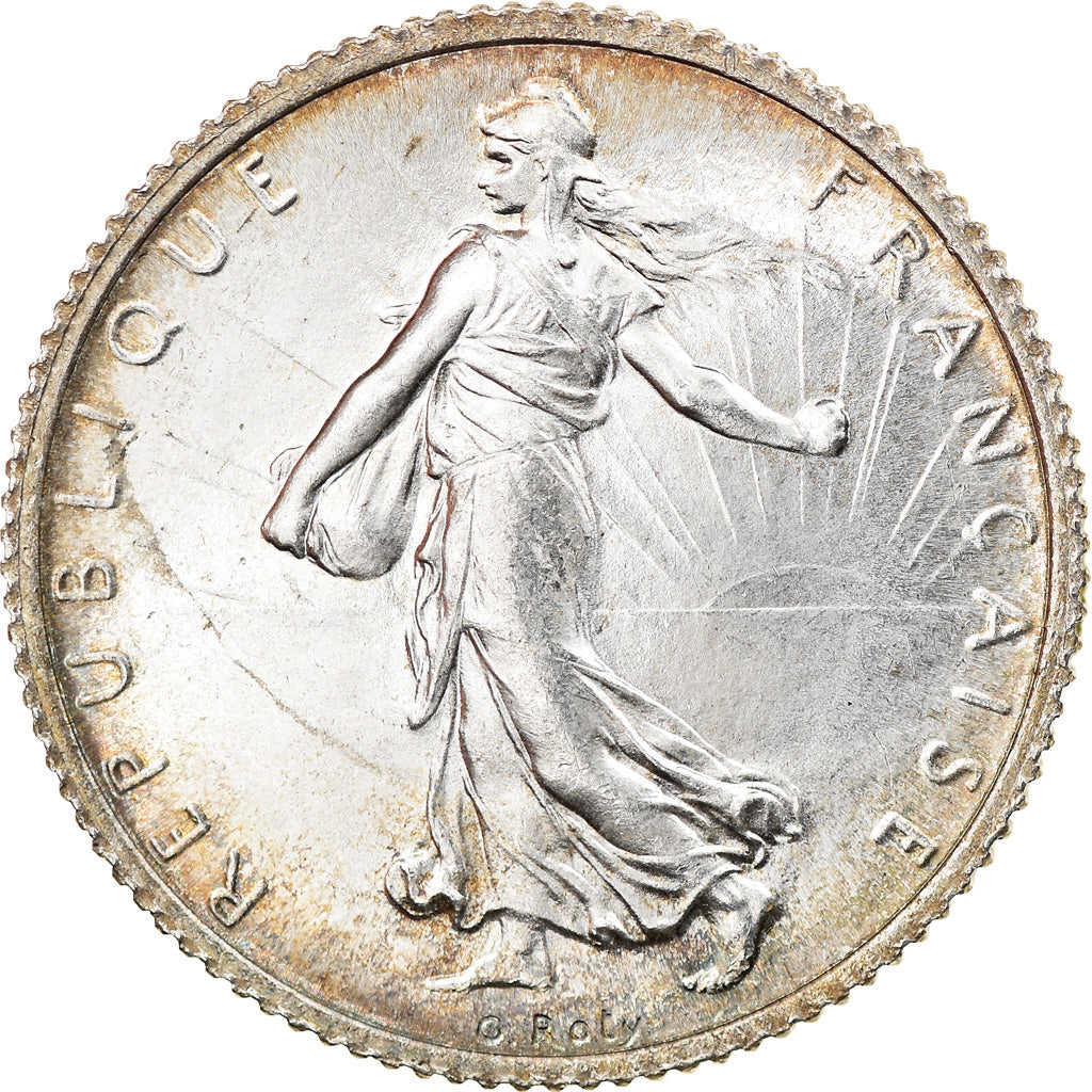 Coin, France, Semeuse, Franc, 1916, Paris, MS(63), Silver, KM:844.1, Gadoury:467