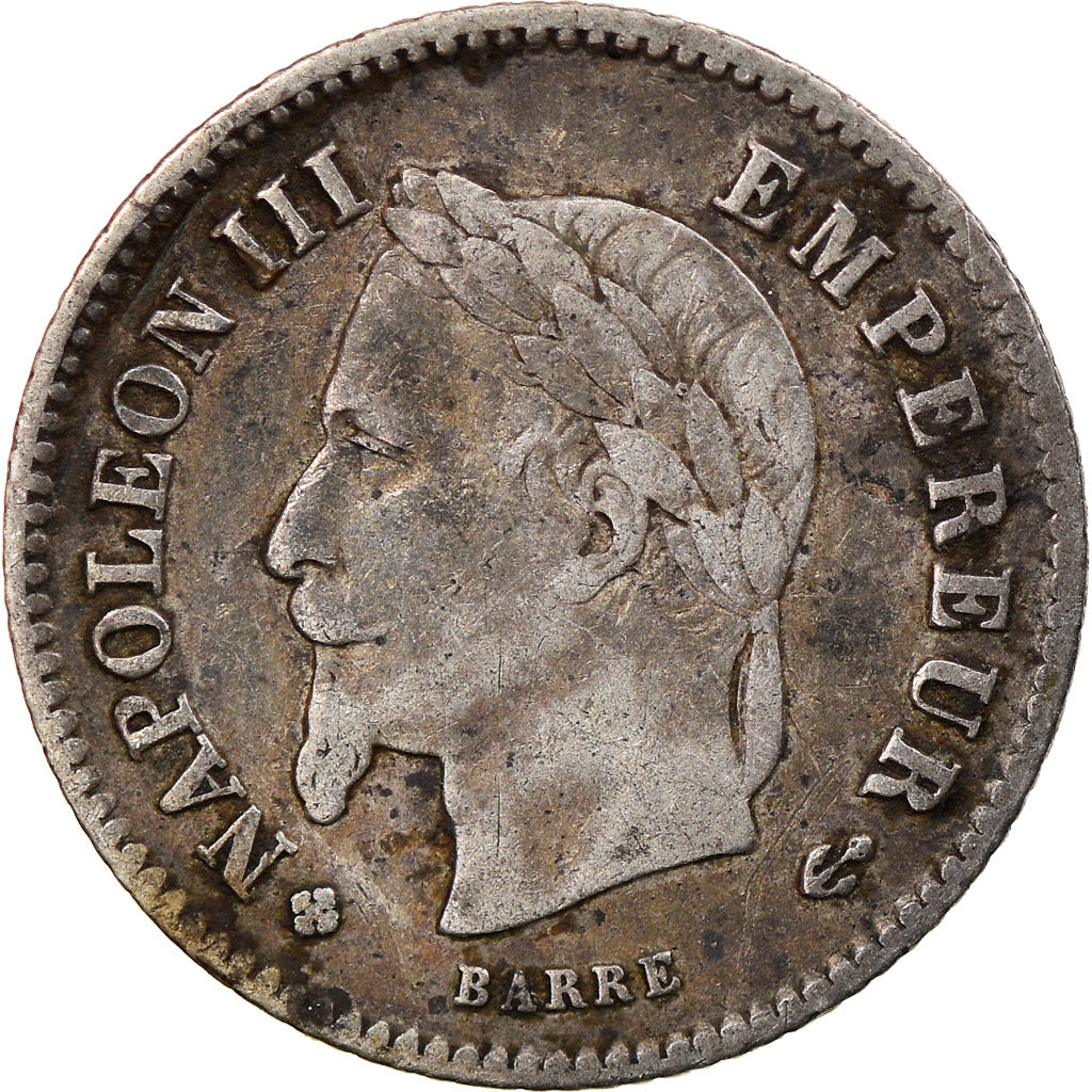 Coin, France, Napoleon III, Napoléon III, 20 Centimes, 1867, Strasbourg