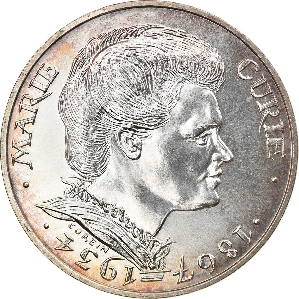 Monnaie, France, Marie Curie, 100 Francs, 1984, SPL, Argent, KM:955