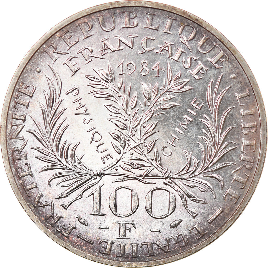 Coin, France, Marie Curie, 100 Francs, 1984, MS(63), Silver, KM:955