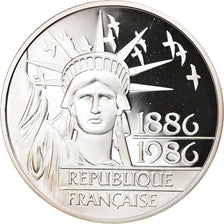 Coin, France, Statue de la Liberté, 100 Francs, 1986, BE, MS(63), Silver