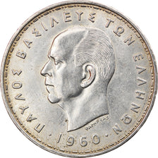 Coin, Greece, Paul I, 20 Drachmai, 1960, MS(63), Silver, KM:85