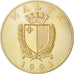 MALTA, Lira, 2 Ecu, 1993, KM #103, MS(63), Copper-Nickel, 26.28