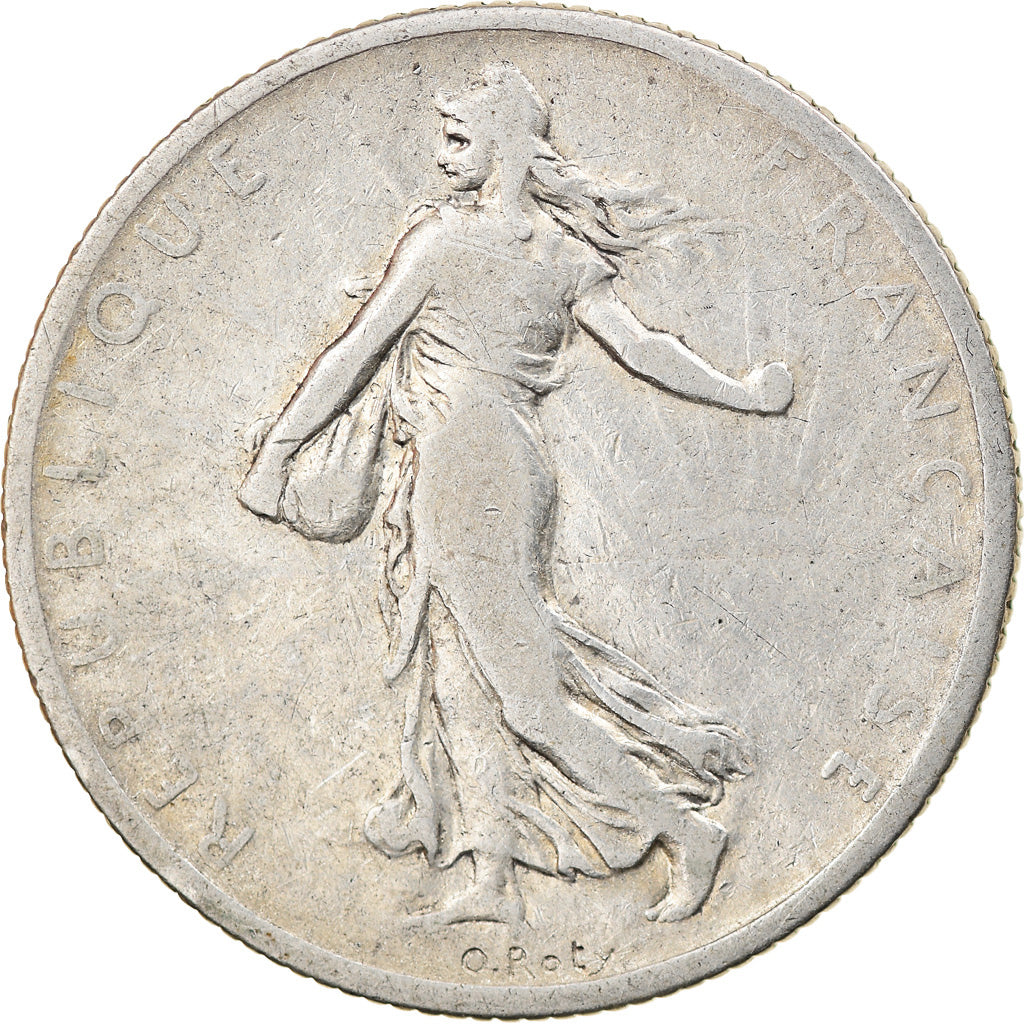 Moeda, França, Semeuse, 2 Francs, 1901, Paris, VF(20-25), Prata, KM:845.1