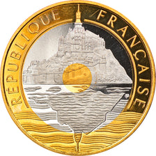Coin, France, Mont Saint Michel, 20 Francs, 1994, Paris, BE, MS(63)