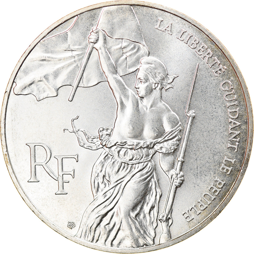 Coin, France, Liberté guidant le peuple, 100 Francs, 1993, MS(60-62), Silver