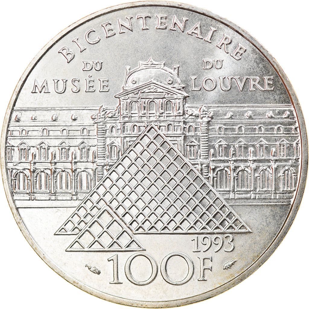 Coin, France, Liberté guidant le peuple, 100 Francs, 1993, MS(60-62), Silver