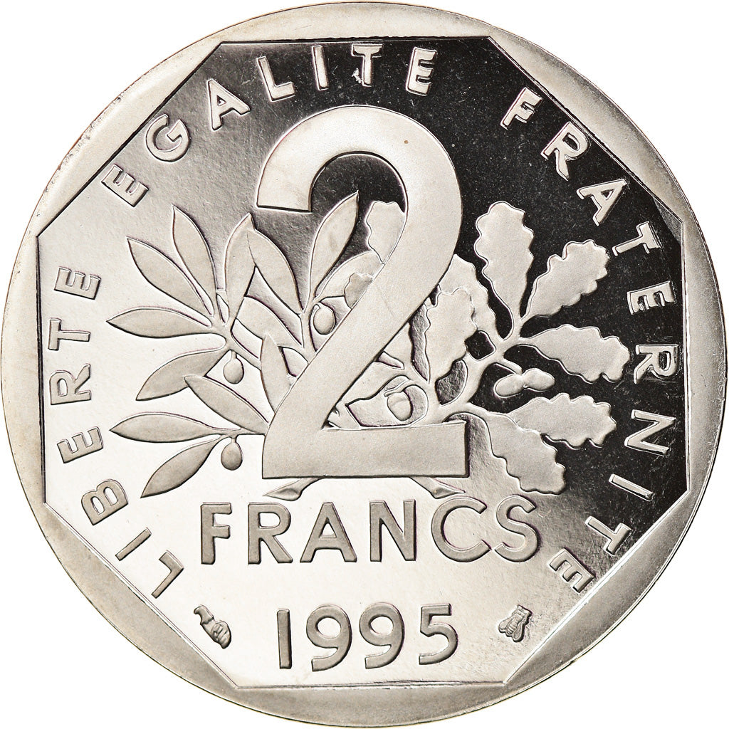 Monnaie, France, Semeuse, 2 Francs, 1995, Paris, BE, SPL, Nickel, KM:942.2