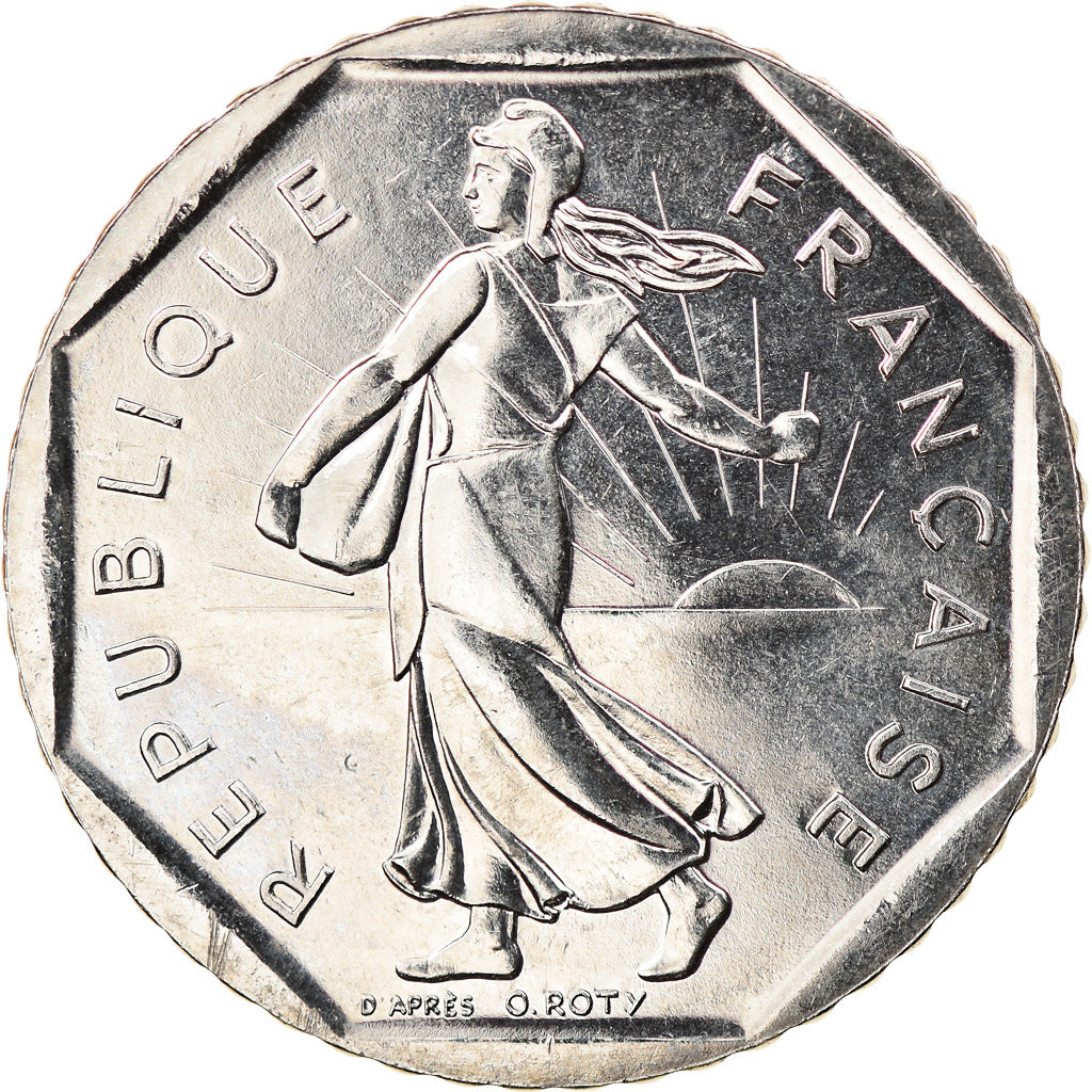 Münze, Frankreich, Semeuse, 2 Francs, 1994, Paris, UNZ, Nickel, KM:942.1