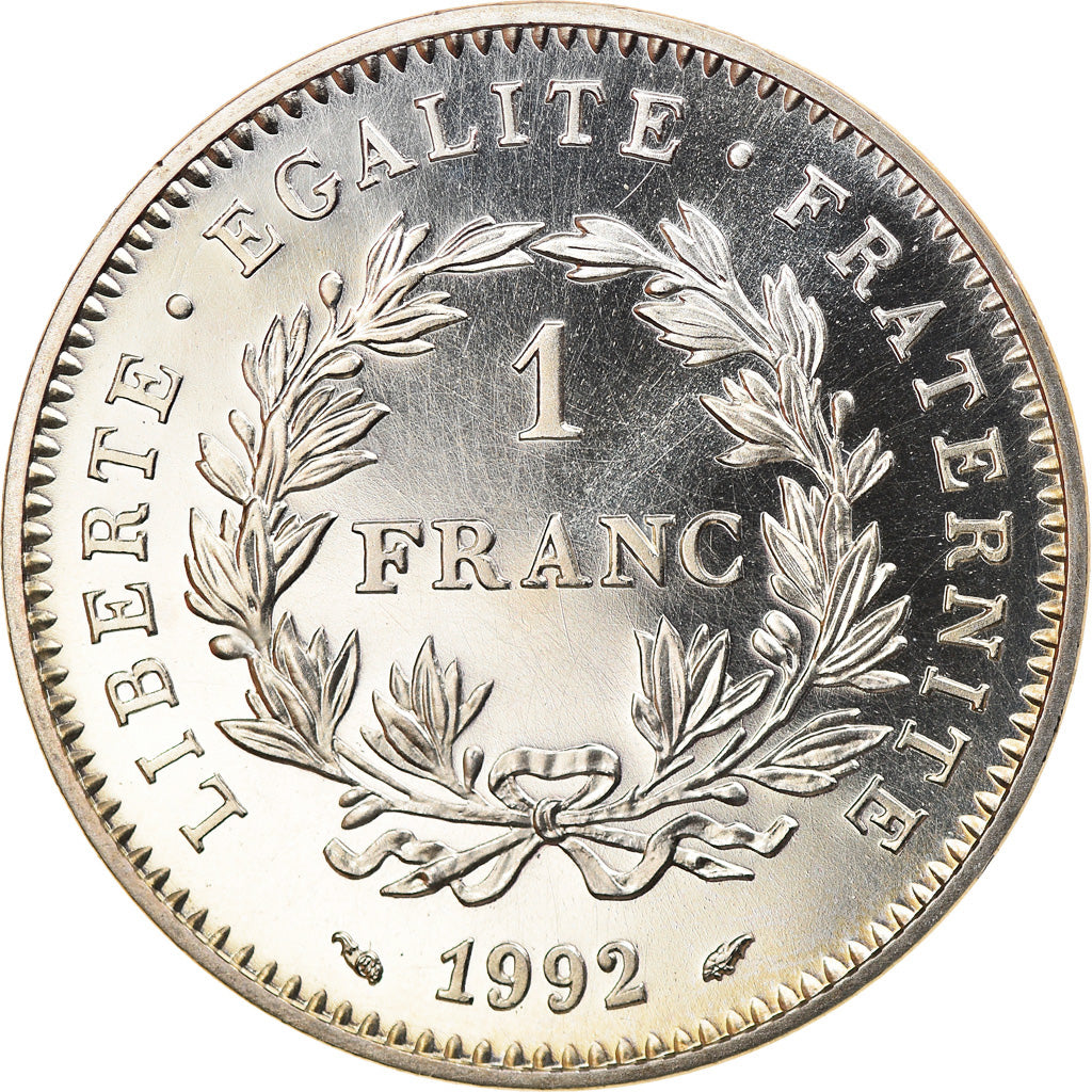 Monnaie, France, République, Franc, 1992, Paris, Piéfort, SPL, Argent
