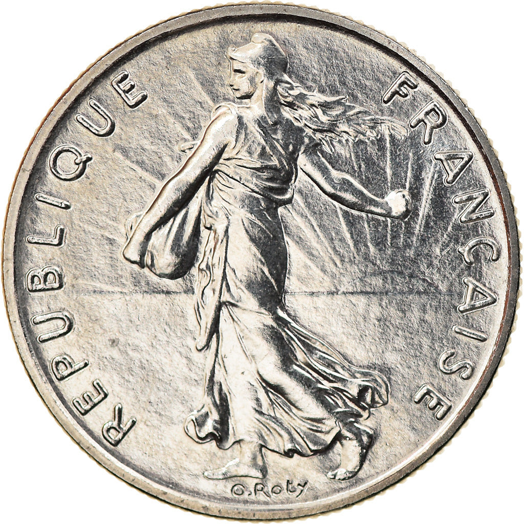 Coin, France, Semeuse, 1/2 Franc, 1981, Paris, MS(63), Nickel, KM:931.1
