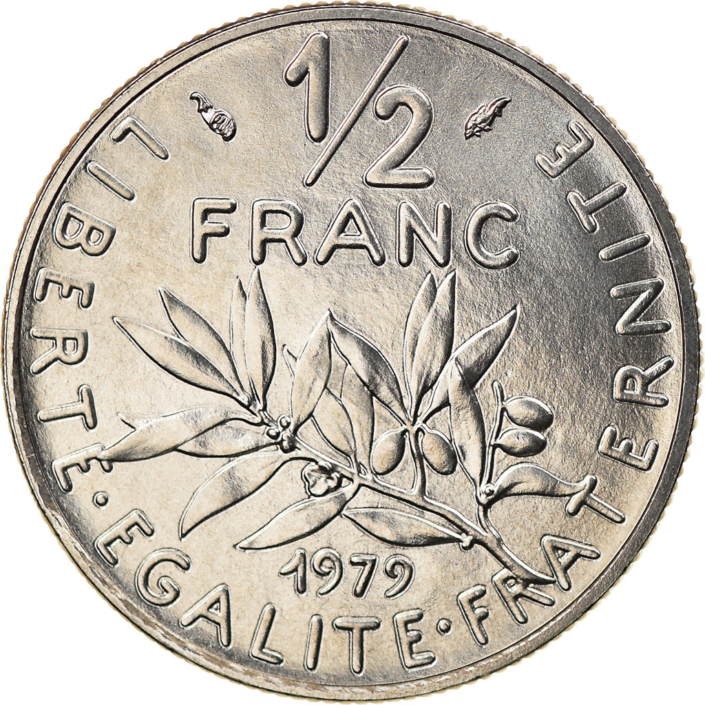 Monnaie, France, Semeuse, 1/2 Franc, 1979, Paris, SPL, Nickel, Gadoury:429