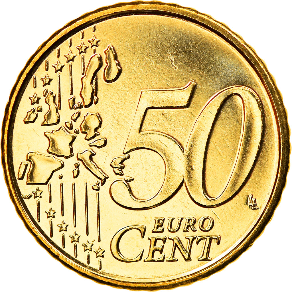 Belgium, 50 Euro Cent, 1999, Brussels, MS(63), Brass, KM:229