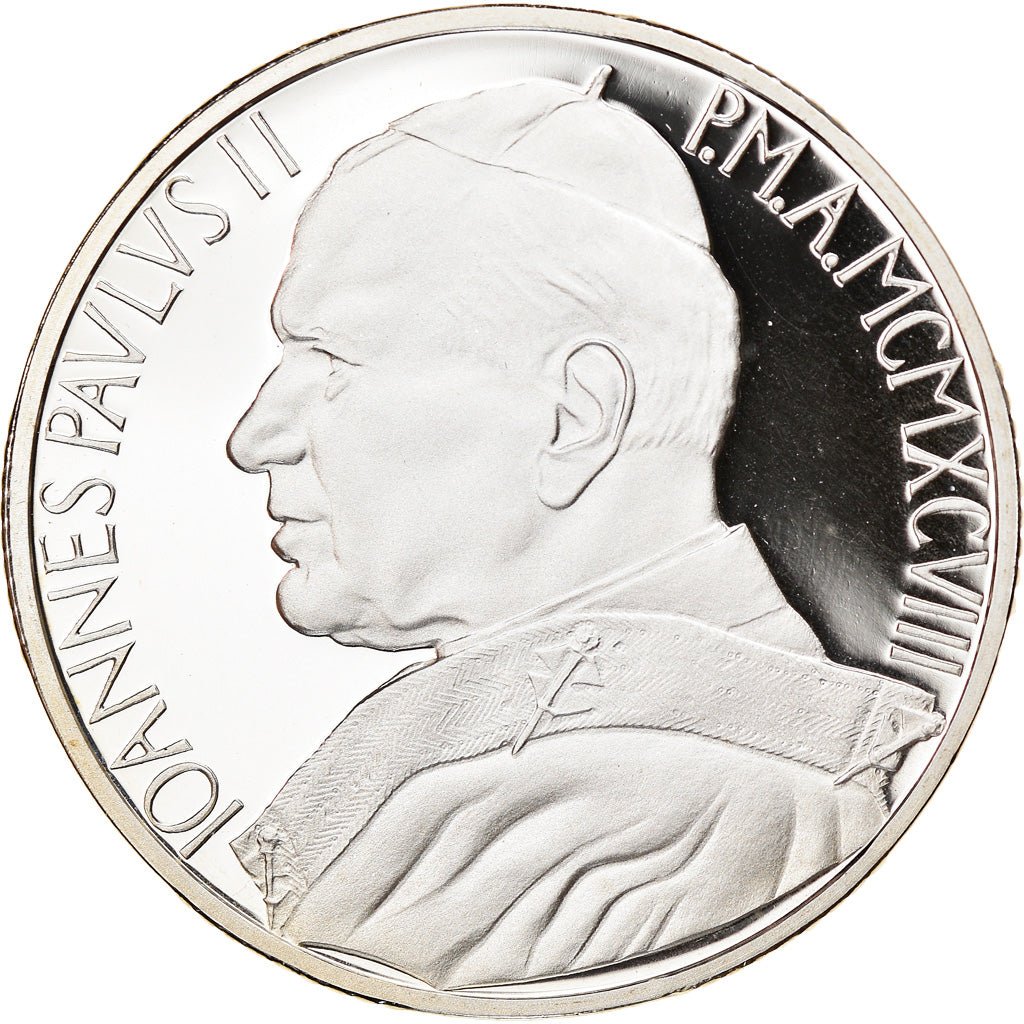 Coin, Vatican, Jean-Paul II, La Crucifixion, 10000 Lire, 1998, Roma, MS(65-70)