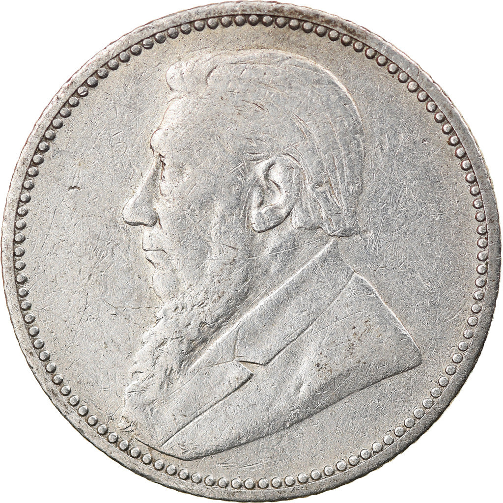 Coin, South Africa, 6 Pence, 1896, EF(40-45), Silver, KM:4