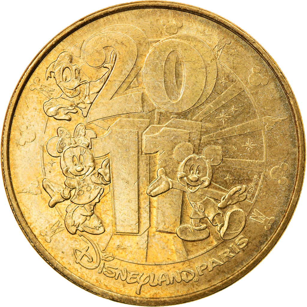 France, Token, Touristic token, Disneyland n°26 -  Mickey, 2011, MDP