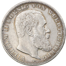 Moneta, Stati tedeschi, WURTTEMBERG, Wilhelm II, 3 Mark, 1914, Freudenstadt