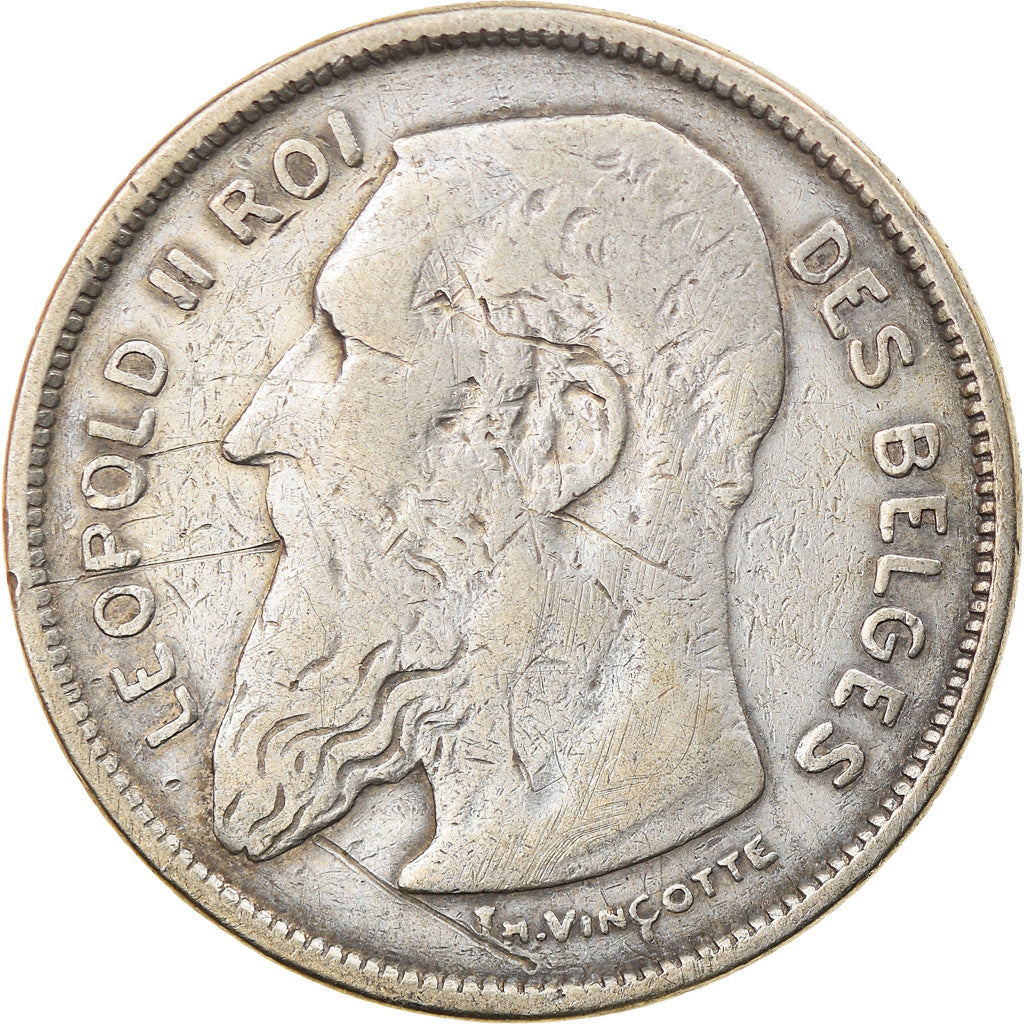 Coin, Belgium, 2 Francs, 2 Frank, 1904, VF(20-25), Silver, KM:58.1