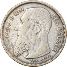Coin, Belgium, 2 Francs, 2 Frank, 1904, VF(20-25), Silver, KM:58.1