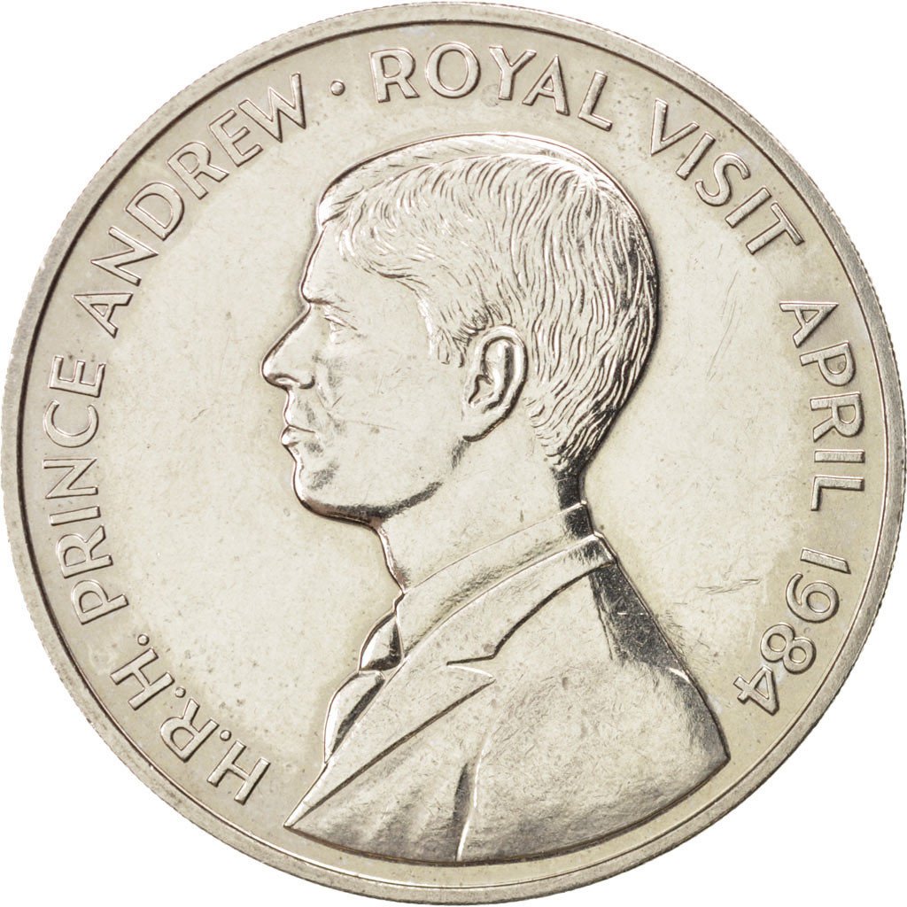 Ile de l'Ascension, Elisabeth II, 50 Pence Prince Andrew 1984, KM 6