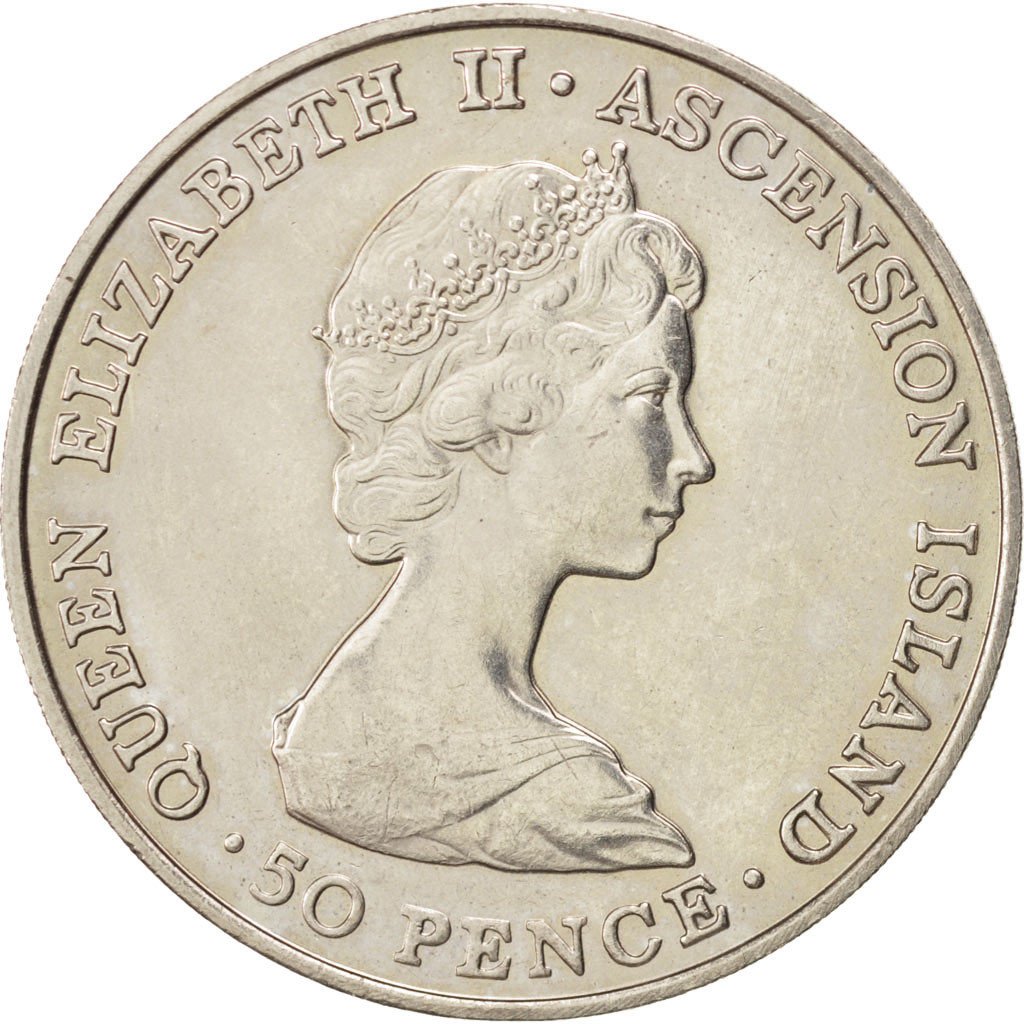 Ile de l'Ascension, Elisabeth II, 50 Pence Prince Andrew 1984, KM 6