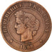 Monnaie, France, Cérès, 5 Centimes, 1898, Paris, B+, Bronze, Gadoury:157a