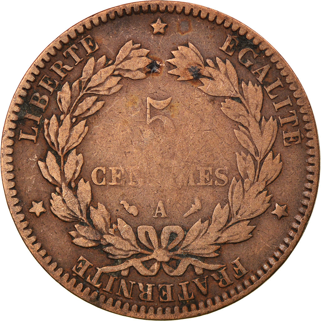 Coin, France, Cérès, 5 Centimes, 1898, Paris, F(12-15), Bronze, KM:821.1