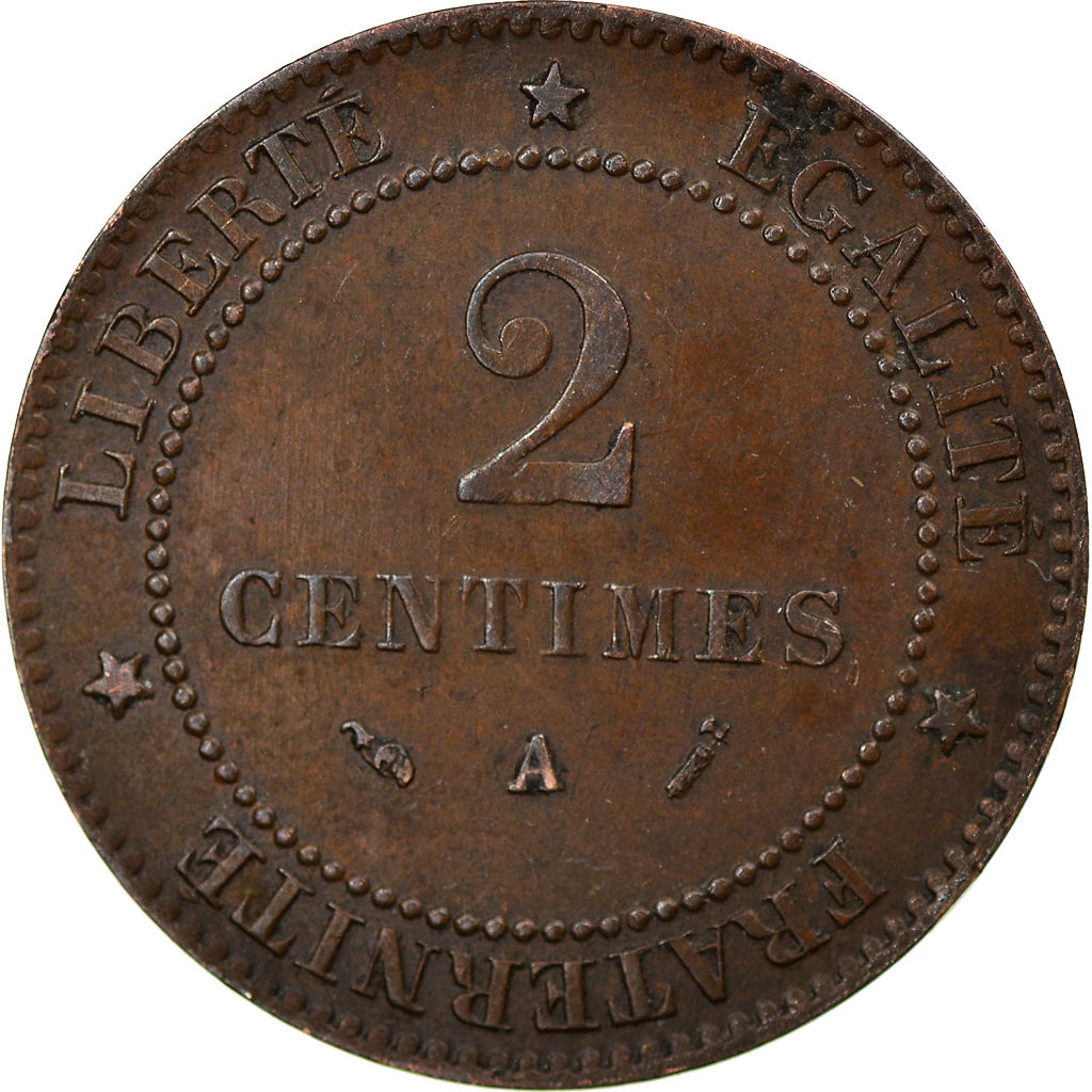 Monnaie, France, Cérès, 2 Centimes, 1895, Paris, TTB, Bronze, Gadoury:105