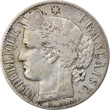 Monnaie, France, Cérès, Franc, 1871, Paris, TB, Argent, Gadoury:465, KM:822.1