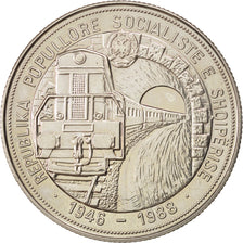ALBANIA, 5 Leke, 1988, KM #61, MS(63), Copper-Nickel, 38.7, 28.06