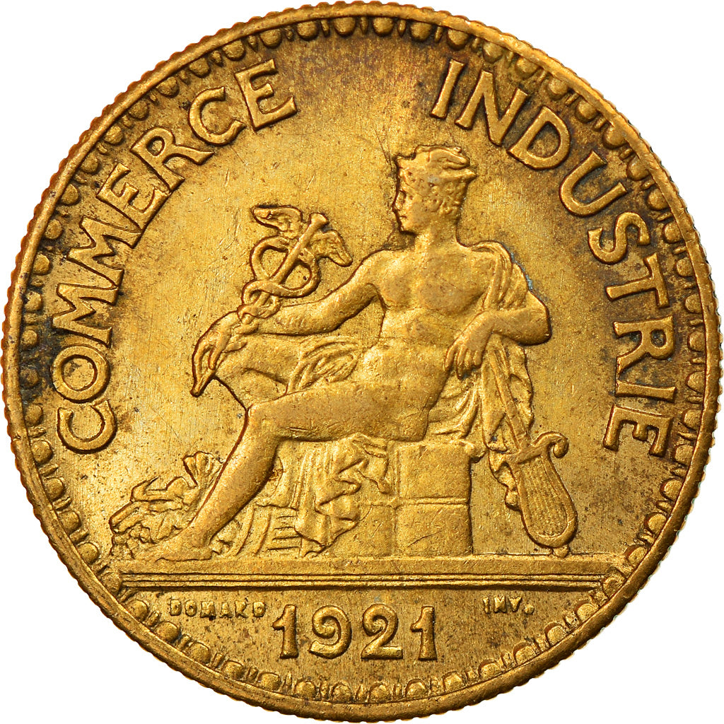 Moeda, França, Chambre de commerce, 50 Centimes, 1921, Paris, AU(55-58)