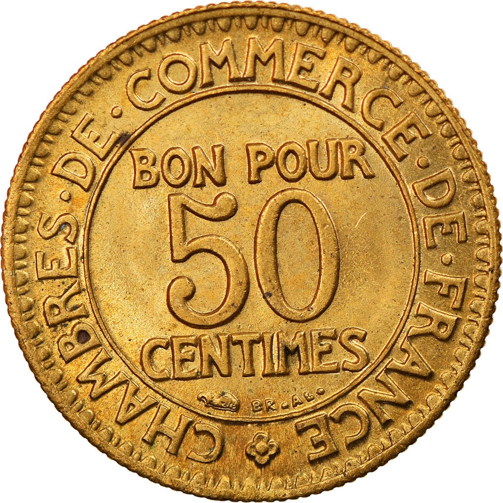 Monnaie, France, Chambre de commerce, 50 Centimes, 1922, Paris, SPL