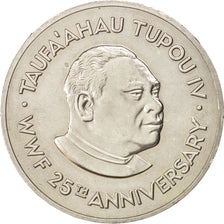 TONGA, Pa'anga, 1986, KM #128, AU(50-53), Copper-Nickel, 28.25