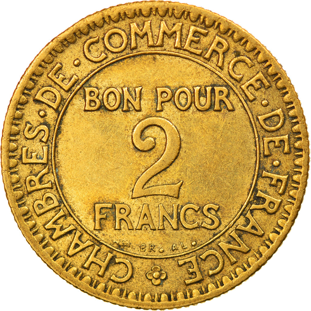 Coin, France, Chambre de commerce, 2 Francs, 1922, Paris, MS(63)