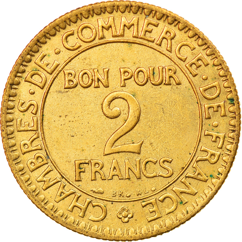 Moneta, Francia, Chambre de commerce, 2 Francs, 1923, Paris, SPL