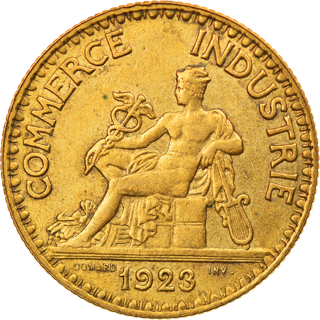 Moeda, França, Chambre de commerce, 2 Francs, 1923, Paris, AU(50-53)