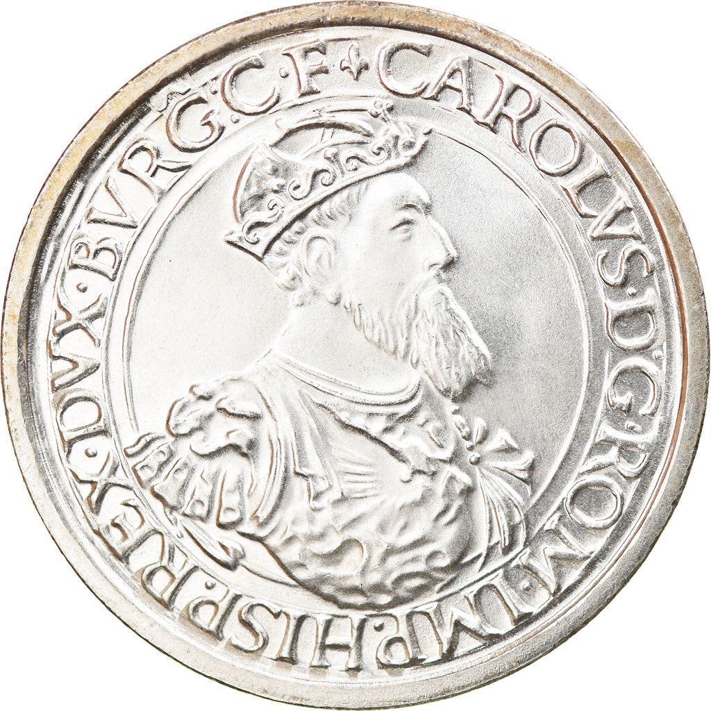 Coin, Belgium, 5 Ecu, 1987, MS(63), Silver, KM:166