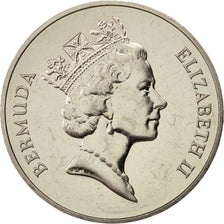BERMUDA, Dollar, 1989, KM #61, AU(55-58), Copper-Nickel, 38.5, 28.32